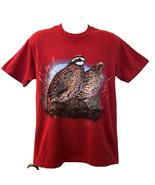 Native Land Bird Graphic T-Shirt Red Men&#39;s Unisex Medium Branded Made in... - £13.99 GBP