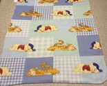 Vintage Disney Babies Winnie the Pooh Tigger Sleeping Fleece Baby Blanket - £14.37 GBP