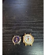 Lot Of 2 Untested Watches Mickey Mouse Disney Lorus &amp; SII Musical Leathe... - $19.57 CAD