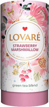 Lovare Loose Tea Strawberry Marshmallow Gift Tube 80G Feel The Love Made Ukrain - £5.43 GBP