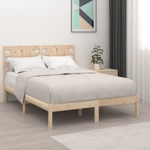 Bed Frame Solid Wood 150x200 cm King Size - £82.32 GBP