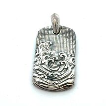 David Yurman Waves Amulet Sterling Silver Estate DY789 - $345.51