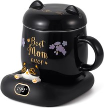 Mother&#39;S Day Present Coffee Mug Warmer Best Mom Ever Mug Set, Electric B... - $36.98