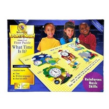 Learn to Read What Time Is It Floor Puzzle 2&#39; x 3&#39; Homeschool Educationa... - £9.38 GBP