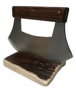 Wood Ergonomic Stainless Steel Ulu 7” Knife Sheath &amp; Moose Antler Knife ... - $1,276.91 MXN