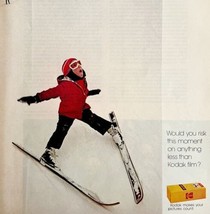 1972 Kodak Film Advertisement Life XL Vintage Christmas Camera Skiing - £16.74 GBP