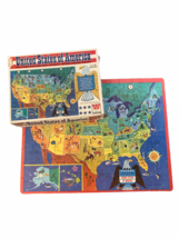 Whitman United States of America Puzzle Interlocking Jigsaw 100 Pieces Education - $11.99