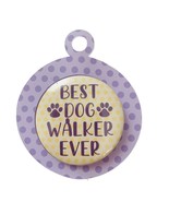 Best Dog Walker Ever Pinback  Badge Button - $4.95