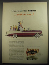 1956 Chevrolet Bel Air Convertible Ad - Queen of the show ..and the road - $18.49