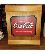 Coca Cola wall cabinet, with 9 cubbies inside.  Holes on back for wall h... - £30.37 GBP