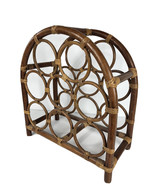 Wicker Wine Holder Shelf Rack Storage Wall Basket Woven Bathroom Vintage... - €129,32 EUR