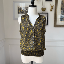 Evereve Allison Joy Blouson Sleeveless Top Smocked Waist M - $431.64 MXN