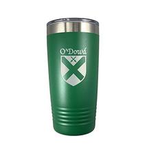 O&#39;Dowd Irish Coat of Arms Stainless Steel Green Travel Tumbler - £22.06 GBP