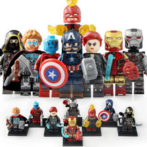 8pcs Avengers Endgame Captain Marvel Hawkeye Nebula Thor Iron Man Minifigures - £13.32 GBP