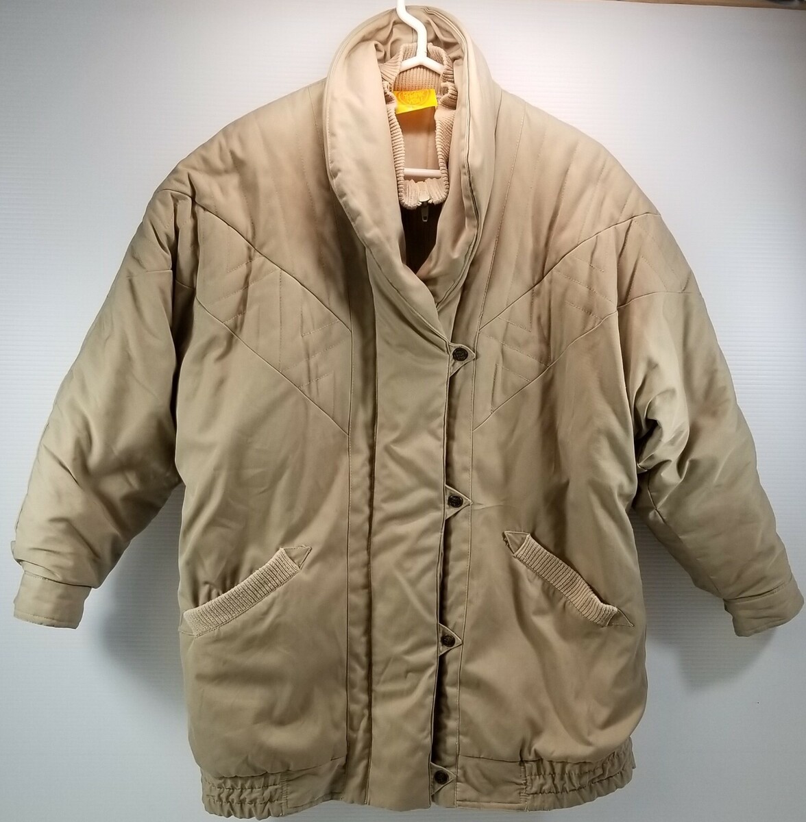 Vintage Please Thank You Women&#39;s Tan Jacket Small - $19.79