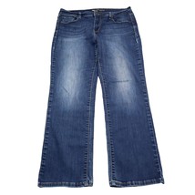 Levis Jeans Womens 12 34x28 Blue 505 Denim Pants Mid Rise Straight Stretch - $24.63