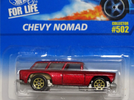 1995 Hot Wheels Metallic Red Chevy Nomad #502 1:64 Scale - $1.98