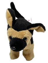 Battat Our Generation Plush Black Brown German Shepherd Dog Poseable Legs 7 in - £10.07 GBP