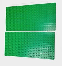 Lego 32x16 Baseplate Green Lot (2) - 5&quot;x10&quot; 32 x 16 Base Plate - £12.60 GBP