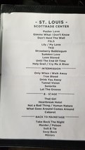 JUSTIN TIMBERLAKE - ORIGINAL NOT A COPY ST. LOUIS CONCERT USED SETLIST - $102.75 CAD