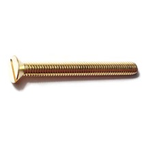 5/16&quot;-18 x 3&quot; Brass Coarse Thread Slotted Flat Head Machine Screws (4 pcs.) - £10.13 GBP