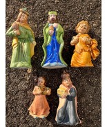 5 French Vintage It. Mix of Nativity Scene Figurines Christmas Decor Old... - $1,227.28 MXN