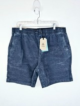 Prana Mens Canyon Camp Short Grey Blue XXL Pull On 7&quot; Inseam Organic Cor... - $31.88