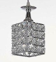 Diamond Life 1 Light Chrome Finish Metal Shade Crystal Chandelier Pendant - £35.96 GBP