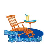 Party Poppin Cake Toppin&#39;s Happy Retirement Edible Icing Image cake or c... - $274.59 MXN