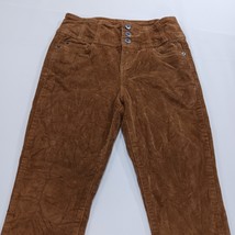 NOBO Women's Brown Corduroy Jeans High Waisted Sculpted Skinny Juniors 9 (26×27) image 13