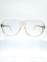 Vintage SAFE-T SPEC Crystal Clear Full Rim Plastic Eyeglasses Frame IOS - $659.05 MXN