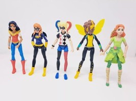 DC Super Hero Girls Action Figure Lot (5) Poison Ivy Batgirl Wonder Woman Harley - £18.70 GBP