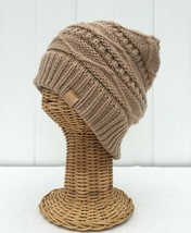 New Camel Knit Beanie Hat Slouchy Baggy Skull Cap Soft Warm Thick Unisex  #A - £6.54 GBP