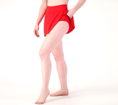 zuda Overlay Swim Skirt with Brief - True Red, Regular 14 - £12.30 GBP