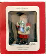 Roundy&#39;s 1996 Letter to Santa Stocking Kitten Holiday Christmas Tree Orn... - $13.47 CAD