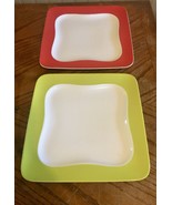 Vintage Square Plate Vivo Villeroy &amp; Boch Germany set of 2 - £7.49 GBP