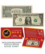 2026 STAR NOTE Lunar Year of the HORSE Lucky Money $1 Bill w/ Red Folder - $13.95