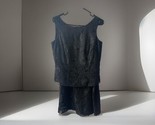 NWT Beaded Ann Taylor Skirt Set Womens Size 6 Black Sleeves Knee Length ... - $123.75