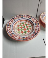 WILLIAMS SONOMA LUCC HAND-PAINTED PASTA 10 SERVING BOWL SET  Italy &amp; pla... - £99.26 GBP