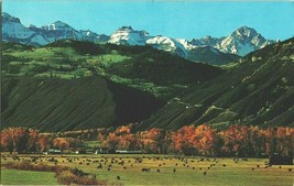 Vintage Postcard San Juan Range Colorado Rockies Landscape Plastichrome Unposted - £4.71 GBP