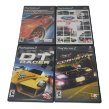 Lot of 4 PlayStation 2 PS2 Racing Games DT Racer, Corvette, Ford Racing 3 - £11.14 GBP