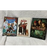 Lot Of 3 Children’s DvDs Flushed Away , Annie, Pirates Of The Caribbean - $11.08