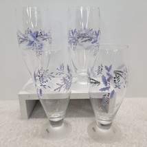 Pfaltzgraff Winterberry Winter Frost Glasses CHRISTMAS Highball Water Goblets - £15.45 GBP
