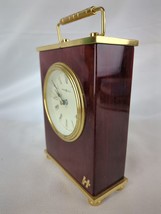 Vintage Howard Miller Rosewood Mantle Desk Clock Model No. 613-528 - £25.95 GBP