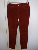 Maurices Ladies Rust Corduroy Stretch JEANS-SMALL-BARELY WORN-COTTON/SPANDEX - £6.32 GBP