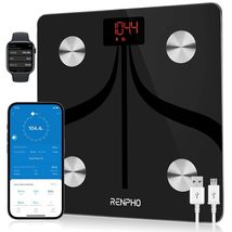 RENPHO Elis 1 Body Fat Scale, USB Rechargeable Digital Bathroom Scale,, 11 inch - £18.11 GBP