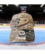 &#39;47 Anaheim Ducks Clean Up OHT Digital Camo Adjustable Strap Hat Dad Cap - $27.71