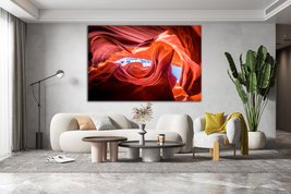 Antelope Canyon canvas Antelope Canyon wall art Abstract red wall art Landscape - £54.40 GBP