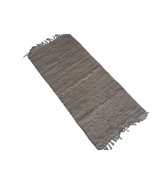 Premium Leather Fireplace Hearth Rug - Durable &amp; Fireproof Floor Mat Lea... - €240,32 EUR