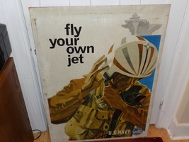 Vintage US Navy Recruiting Double Sided Metal Sidewalk Sign - $371.25
